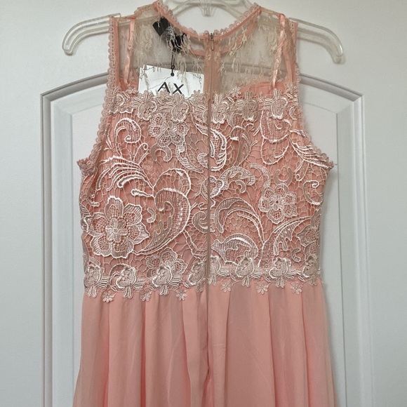 🆕 Beautiful peach coloured maxi evening dress in size us 8 - Picture 4 of 11